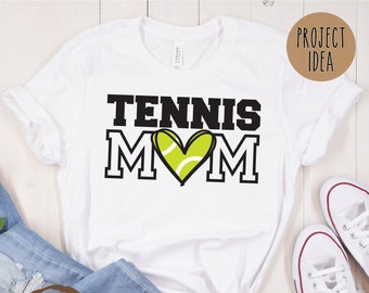 Tennis Mom SVG, Tennis Svg, Tennis heart svg, Tennis mama svg, tennis mom shirt, mom life svg, sports svg, digital download, svg png eps dxf