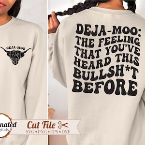 Deja Moo svg,  cattle farmer svg, Highland cow svg, funny farm svg, funny farm sayings, Farm shirt svg, cow svg, farm svg