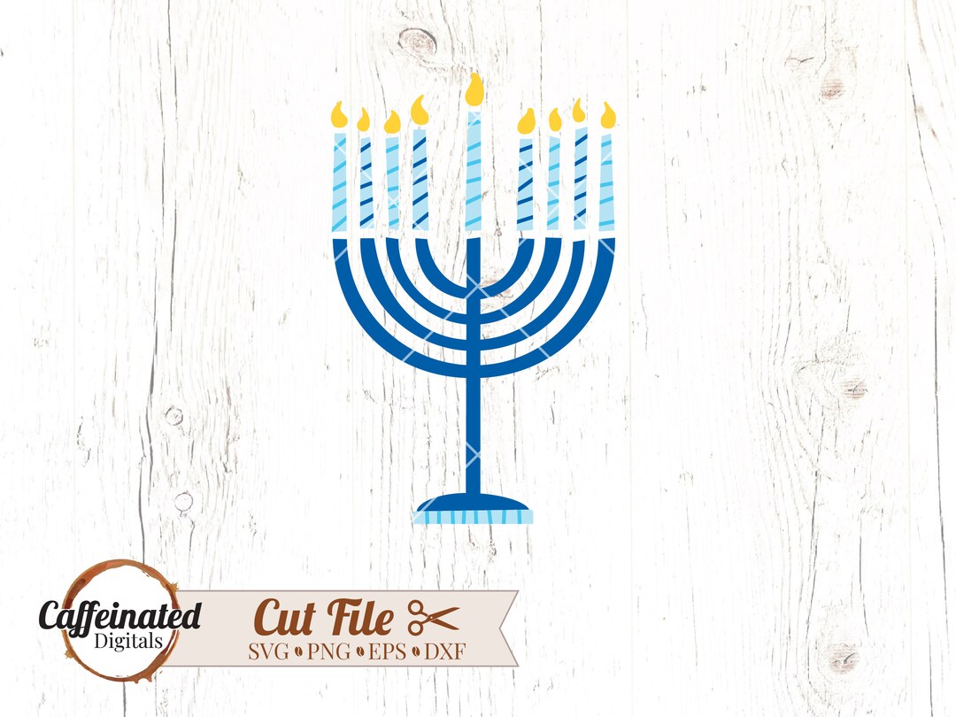 Menorah SVG, Hanukkah Svg, Chanukah Svg, Happy Hanukkah Svg, Jewish Svg
