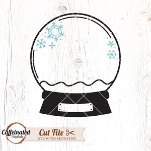 Sneeuwbol svg, Christmas Decor Svg, kerstbol svg, kerst svg, lege sneeuwbol svg, lege sneeuwbol svg, sneeuwbol gesneden bestand