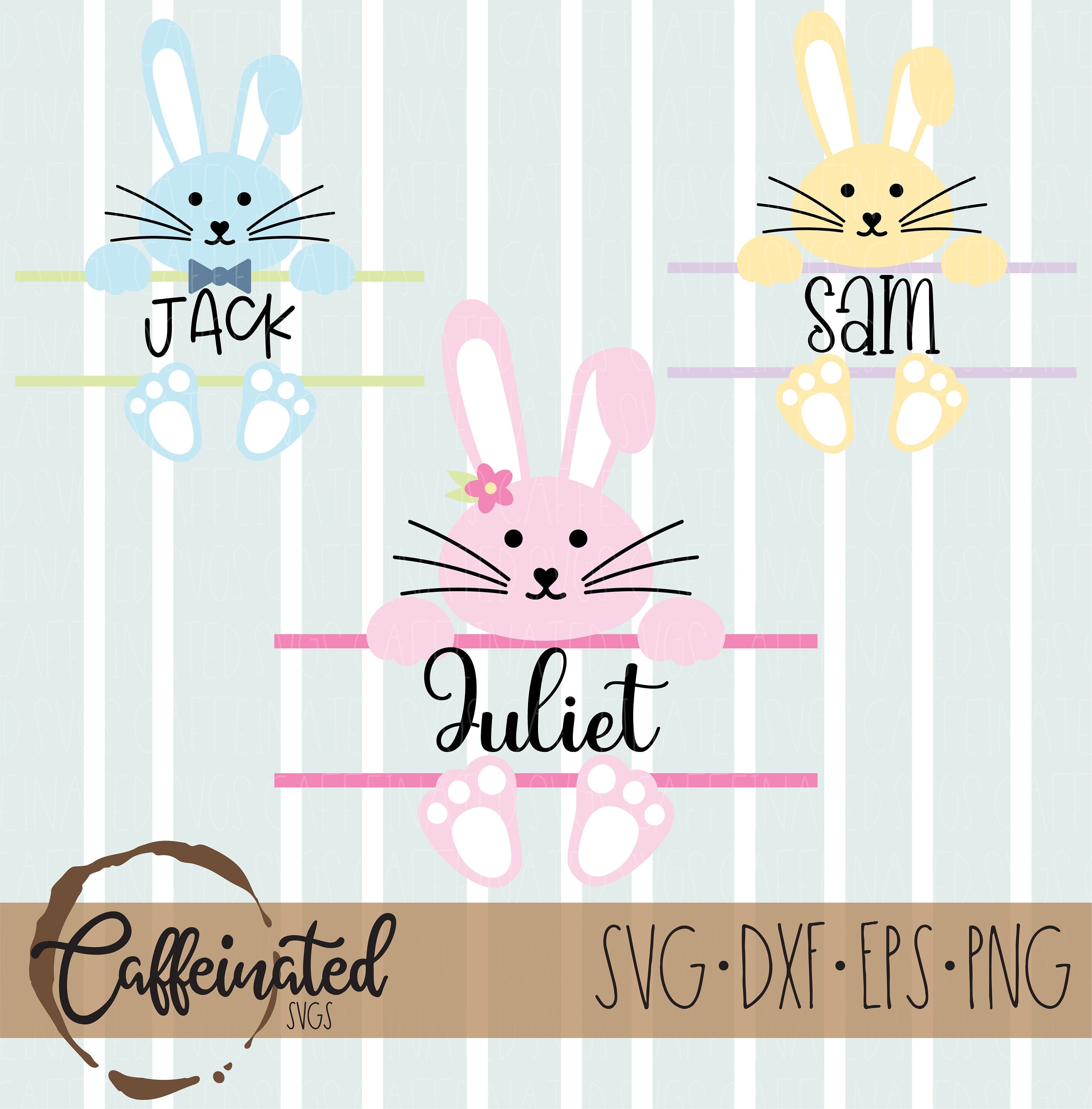 Bunny Name Frame SVG Bunny Name Svg Bunny Monogram Svg Etsy Australia