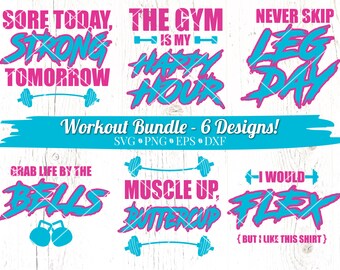 Gym Motivation SVG Bundle, Workout Bundle SVG, Fitness SVG, Gym SVG, Gym svg Shirt, Fitness Mädchen svg, Body Building svg, Hantel svg
