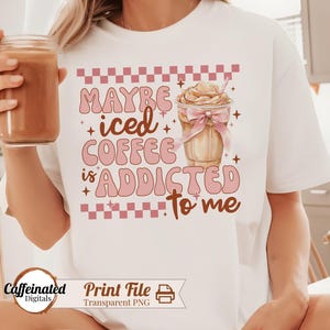 Coquette Iced Coffee PNG, Coffee png, iced coffee bow png, iced coffee png, Coffee Sublimation, Trendy png, coffee png trending
