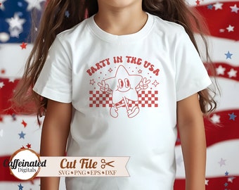 4th of July SVG, Party in the Usa Svg, Retro America Svg, Patriotic Svg, retro character svg, fourth of july svg, usa svg, memorial day svg