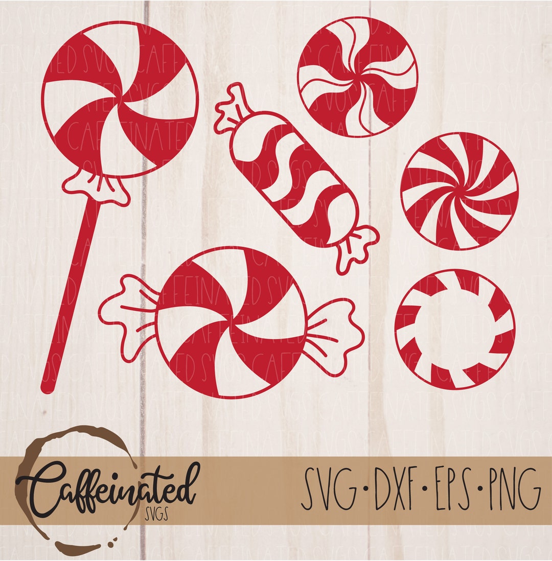 Peppermint Candies SVG Peppermint Swirl Svg Peppermint - Etsy