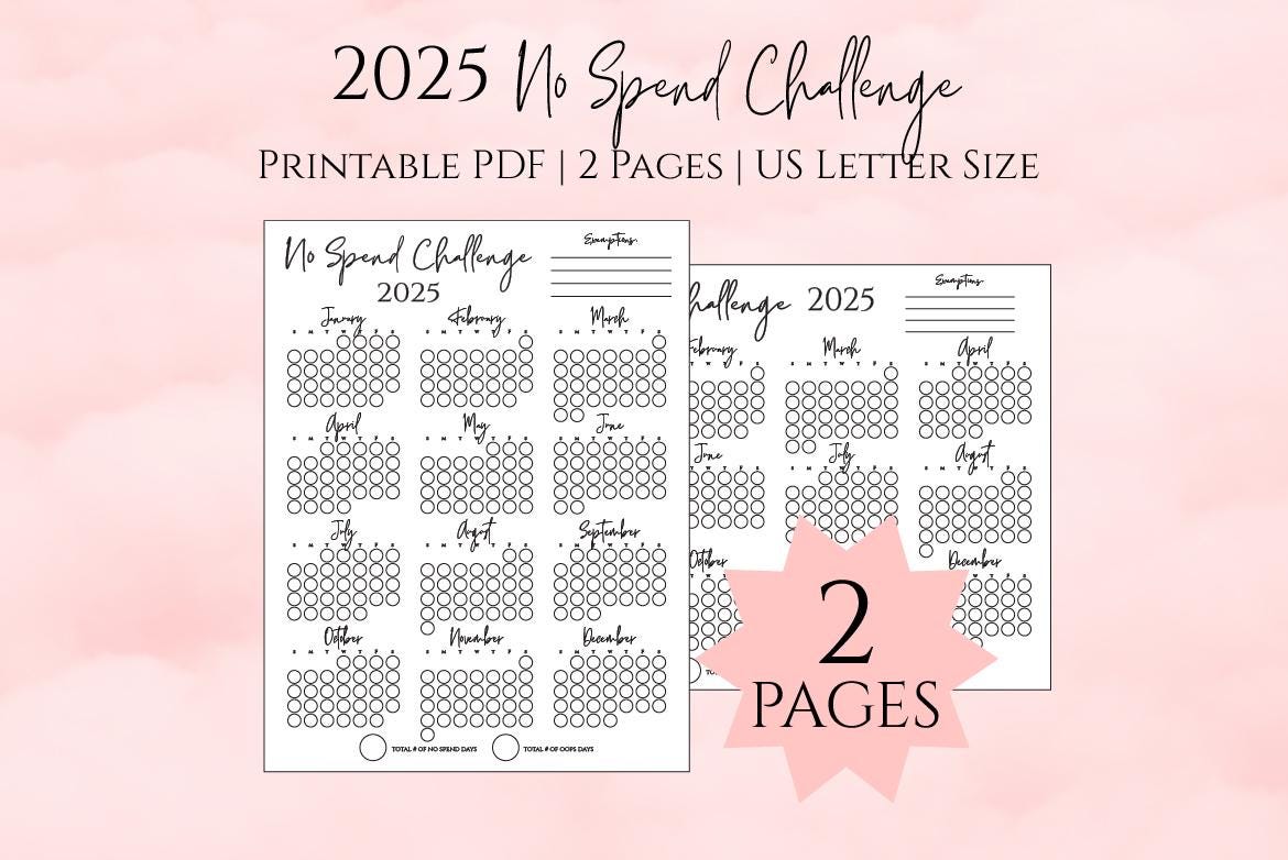No Spend Challenge 2025, No Spend Tracker, 2025 No Spend Challenge, 2025 No Spend Tracker, No Spend Calendar, Savings Challenge Printable - Etsy no-spend-challenge-2025-no-spend-tracker-2025-no-spend-challenge-2025-no-spend-tracker-no-spend-calendar-savings-challenge-printable-etsy