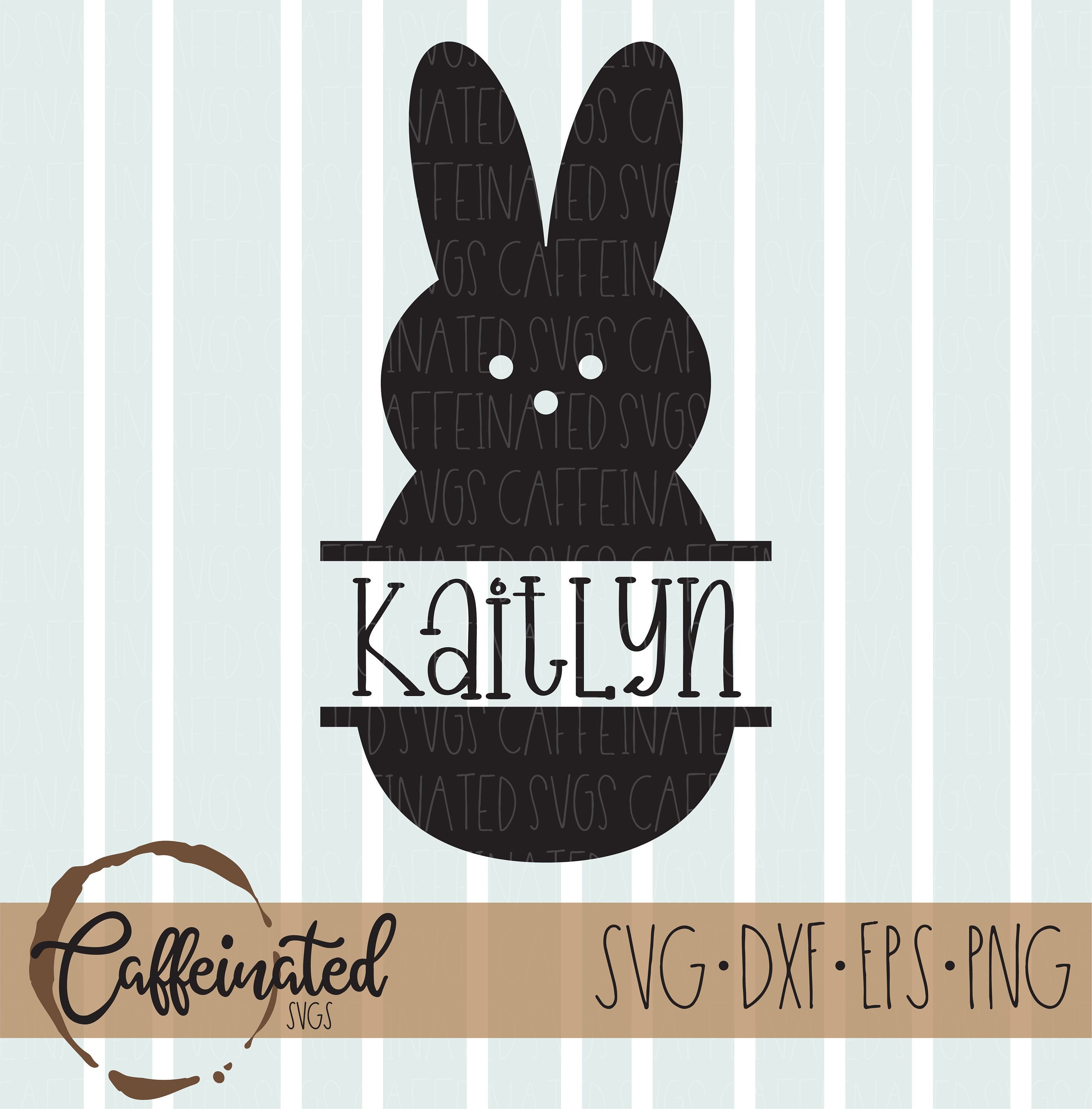 Bunny Name Frame SVG Bunny name svg bunny monogram svg | Etsy