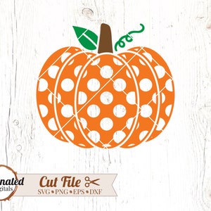 Pumpkin SVG, Polka Dot Pumpkin SVG, Patterned Pumpkin SVG, Fall svg, autumn svg, pumpkin png, fall pumpkin, cheap svgs, Digital Download