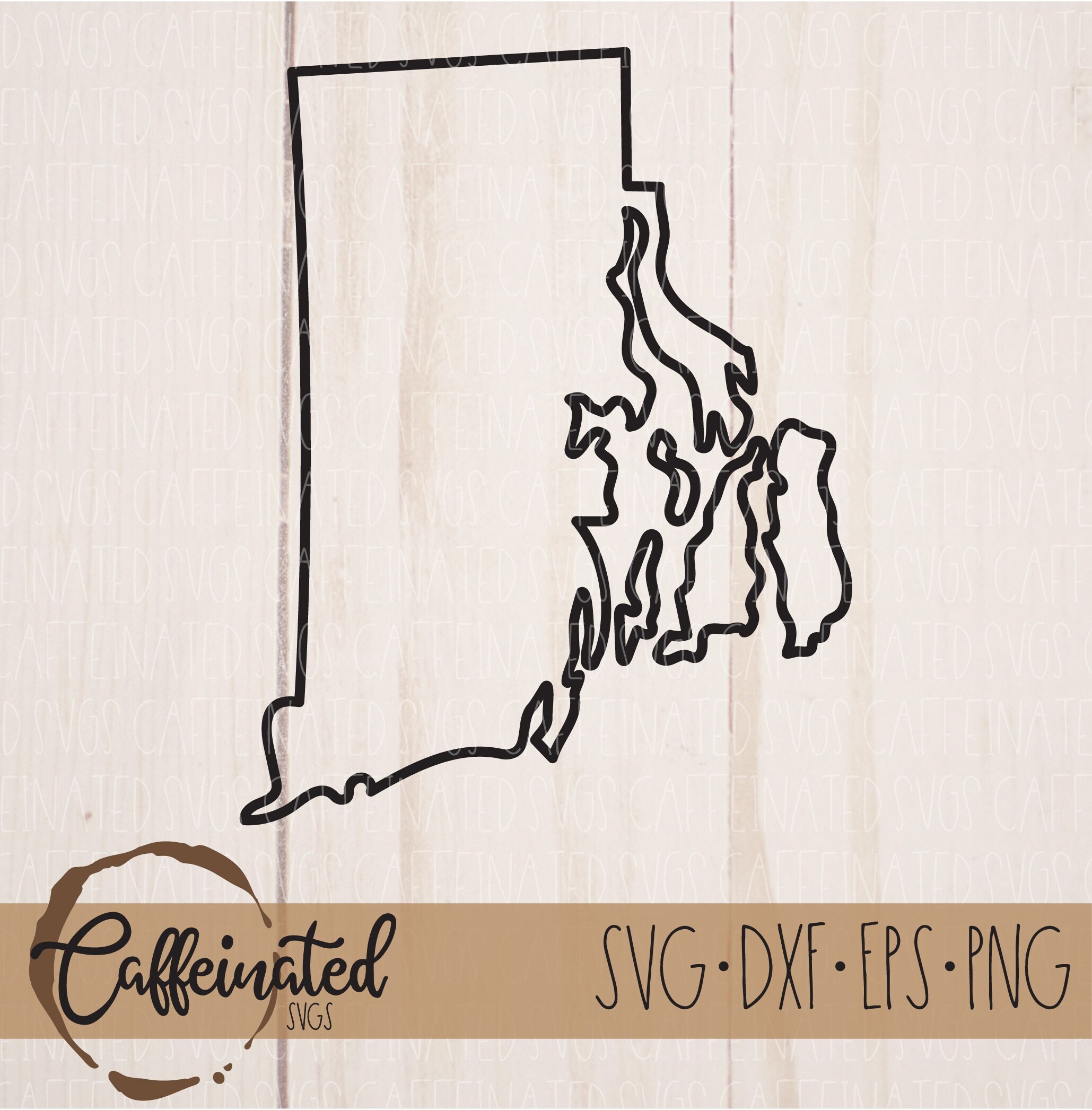 Rhode Island SVG Rhode Island State SVG Rhode Island Outline - Etsy