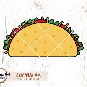 Taco SVG, Taco cut file, taco clipart, Mexican food svg, Taco Tuesday SVG, Cinco de Mayo svg, Fiesta SVg, taco, cheap svgs, digital download