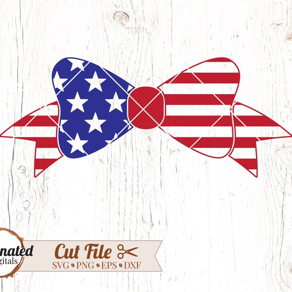 4th of july svg, usa flag svg, Patriotic Bow Svg, bow svg, patriotic svg, american flag bow svg, usa svg, cheap svgs, instant download