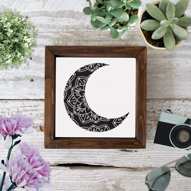 Download Moon SVG Moon mandala svg moon svg files for cricut | Etsy