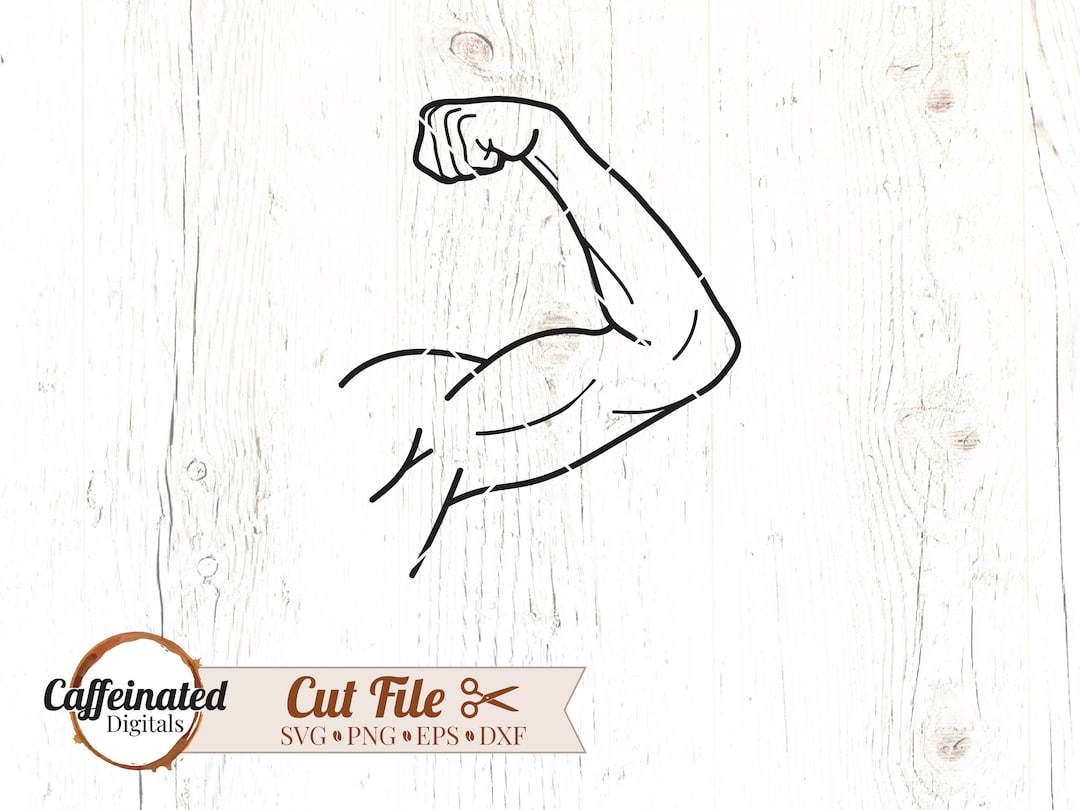 Bicep Svg, Muscle Svg, Arm Flex Svg, Bodybuilder Svg, Workout SVG