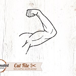Bicep svg, Muscle svg, arm flex svg, bodybuilder svg, workout SVG, weightlifting svg, fitness svg, digital download, cheap svgs
