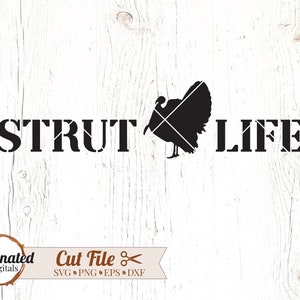 Truthahn Jagd svg, Jagd zwar svg, Strut Life svg, Truthahnstrebe, Truthahnjäger svg, Truthahn svg, wilder Truthahn, Jagd, Truthahnsaison