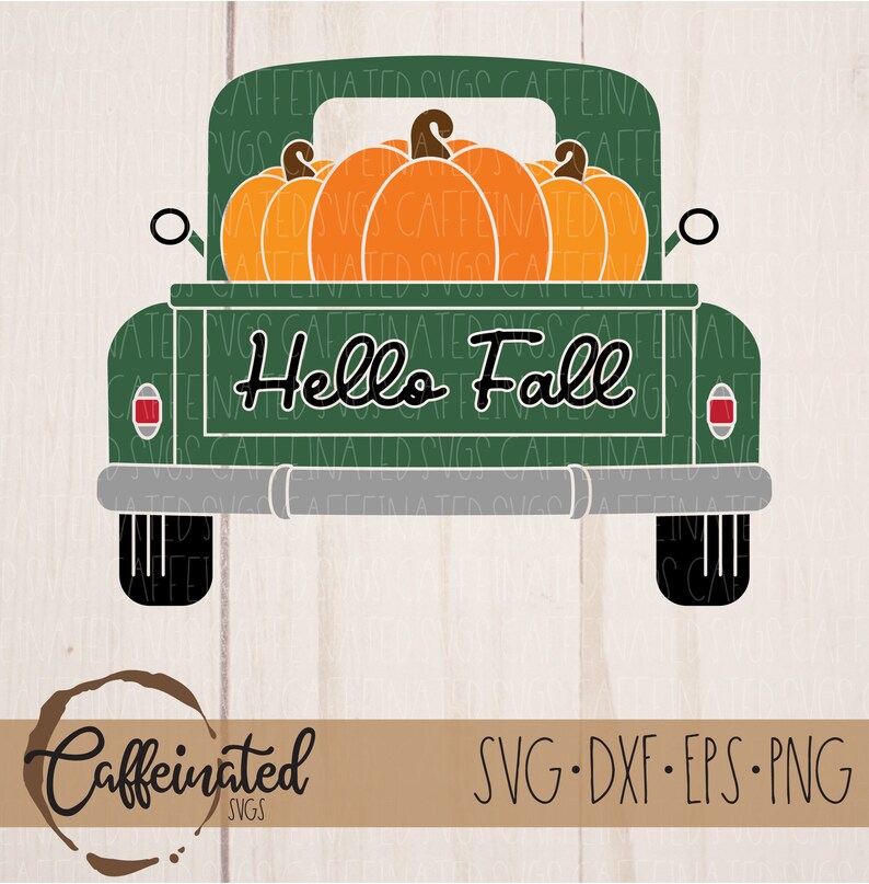 Hello Fall Vintage Truck SVG Pumpkin Truck Svg Fall Truck - Etsy