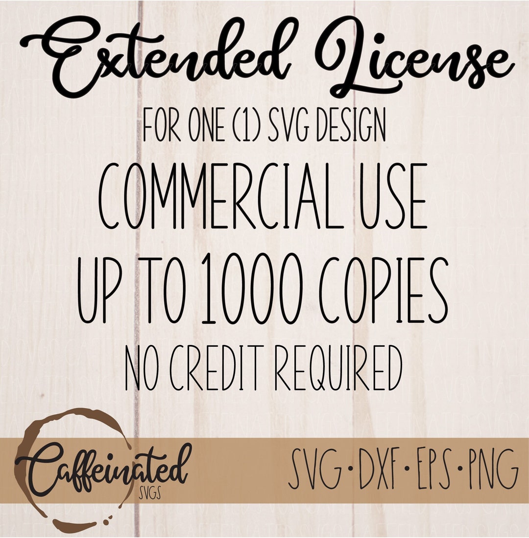 EXTENDED LICENSE | No Credit Required | Single Product | up to 1000 ...