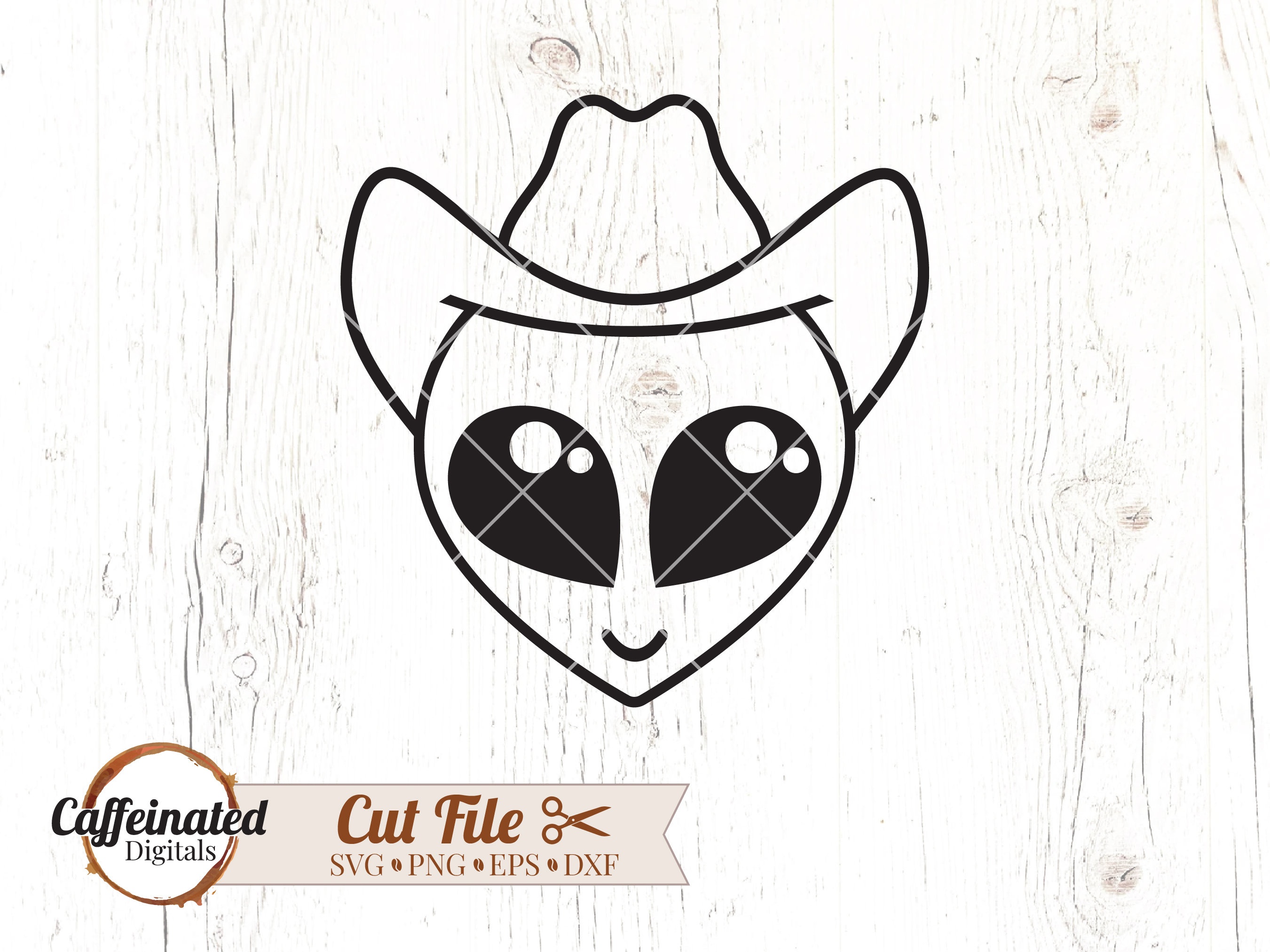 Space Cowboy Svg, Cowboy Alien Svg, Cowboy Hat Svg, Alien  display picture 2