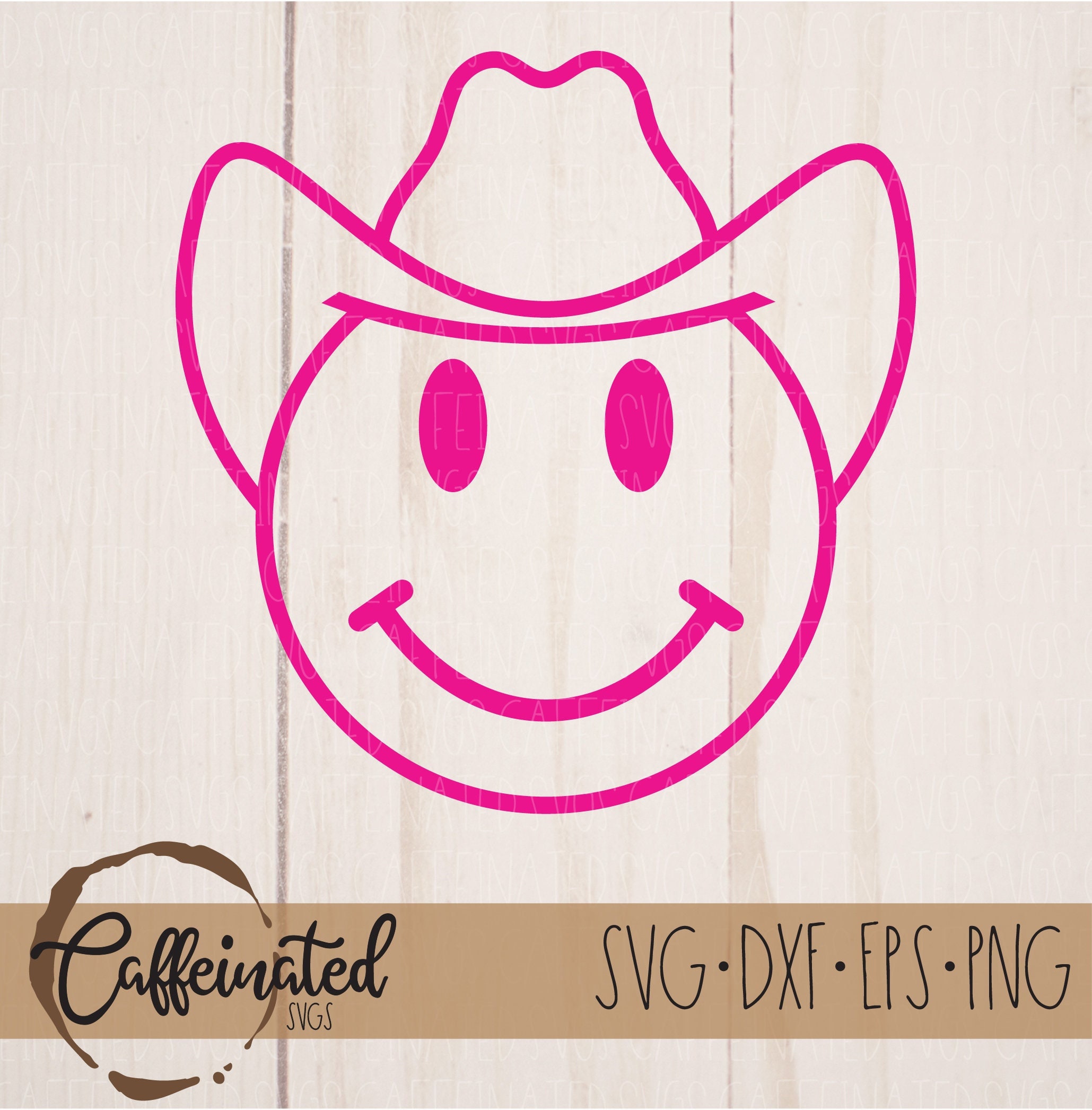 Cowboy Smiley Svg Cowboy Hat Smiley Svg Smiley Face Svg | Etsy UK
