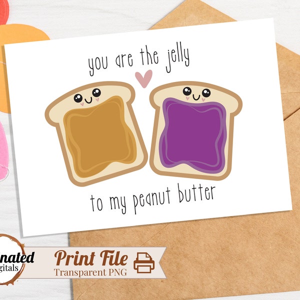 Peanut Butter Jelly PNG, You are the jelly to my peanut butter png, PBJ clipart, Kids Valentines clipart, Valentines Sublimation Design