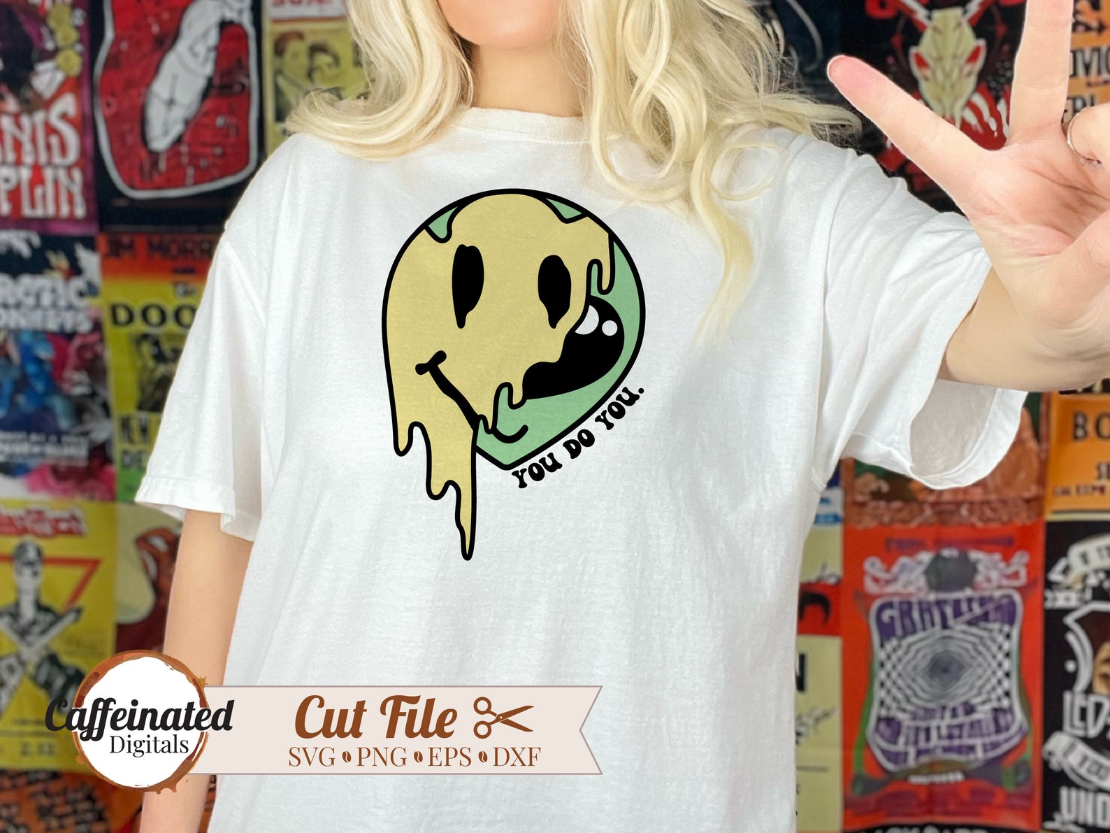 You Do You Svg | Melting Smile Face SVG | Alien Svg | Melted Smile Face ...