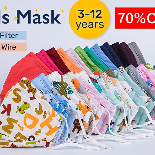 3 Layer 3D Face Mask Washable Reusable With Adjustable Ear Etsy