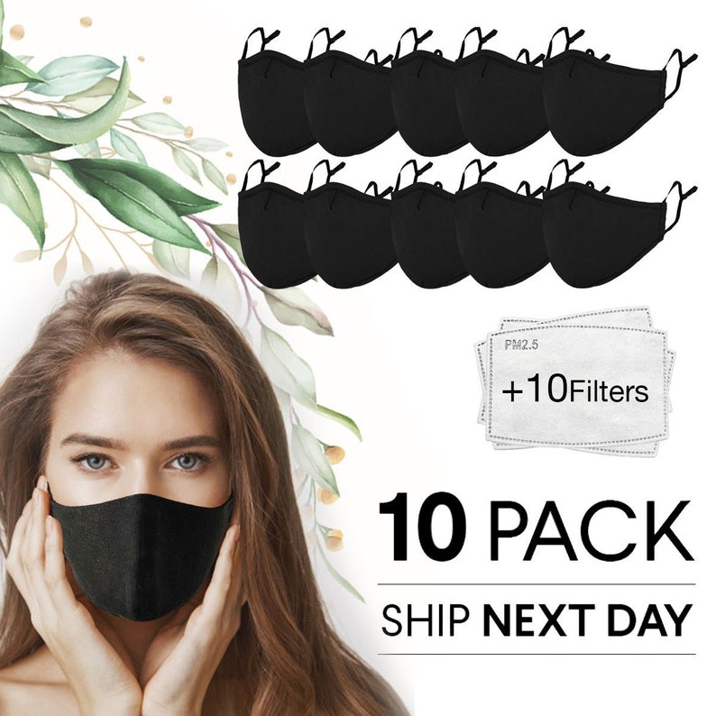 Face Mask with Filter Unisex for Men and Women Reusable | Etsy