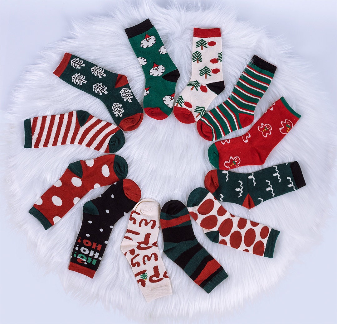 Christmas Socks, Gift for kids. 4 Pack Christmas kids Socks. Children's Socks. Boys Girls Socks. Cute Toddler socks