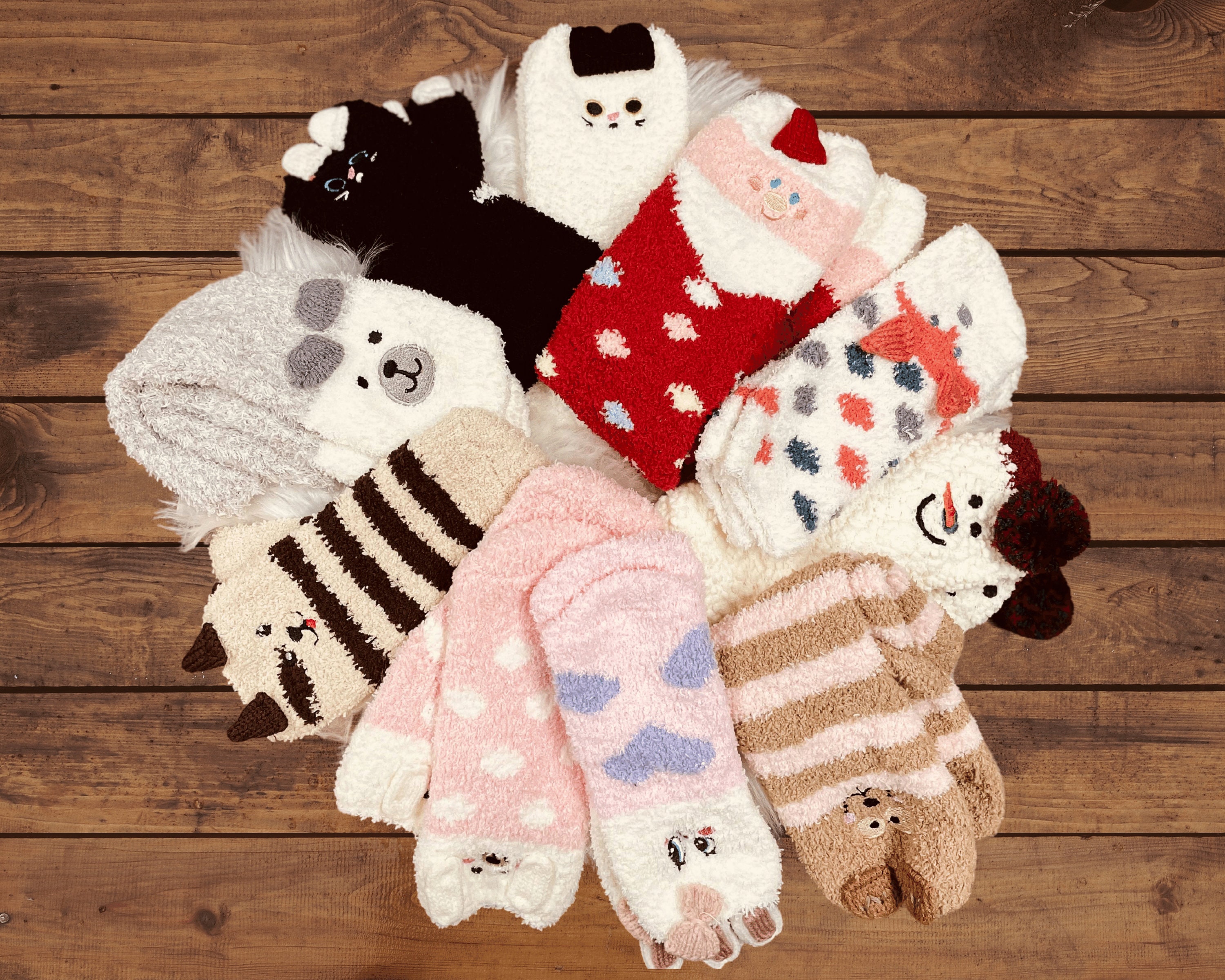 Cute Monster Fuzzy Socks, Soft Socks, Warm Socks, Cute Socks, Cozy