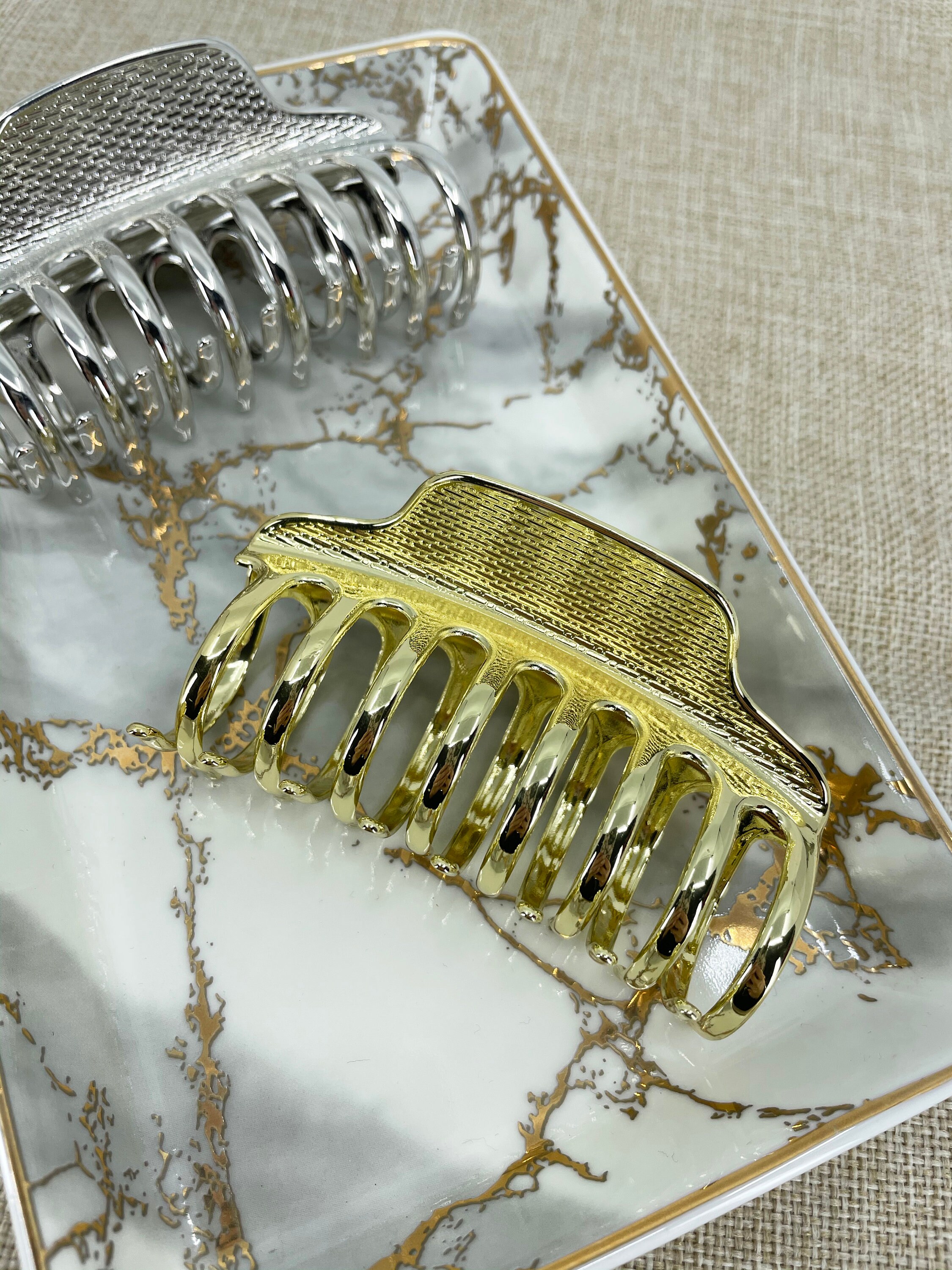 Textured Metal Hair Claw Clip Hair Claw Clip for Thin and Etsy Ireland