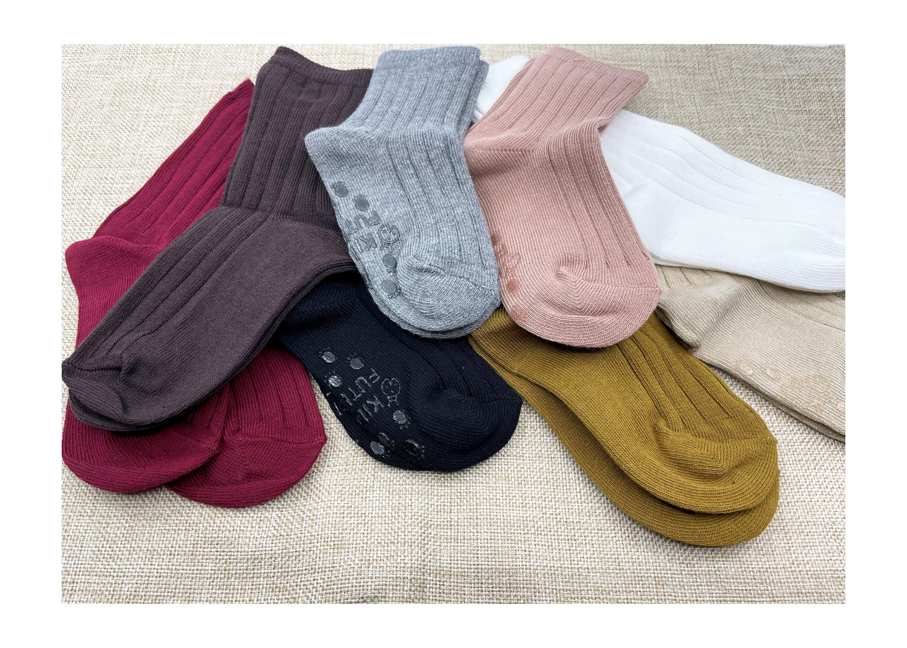 Toddler Kids Cotton Ribbed Socks Kids Everyday Socks Soft Etsy