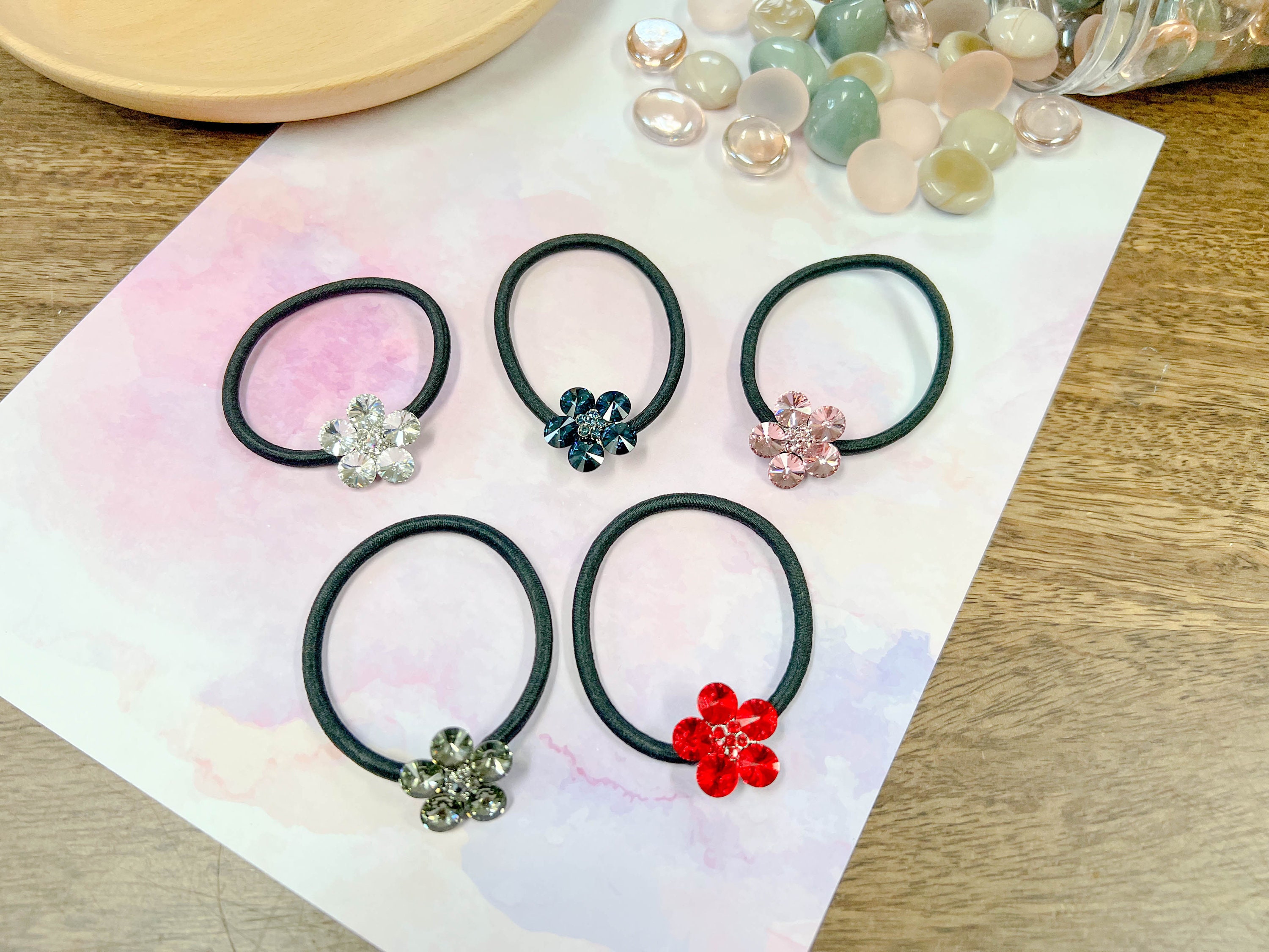 Vintage Rhinestone Bear Hair Ties Rubber Band For Women Girls Thick Hair  Thin Hair No Damage Soft Elastic Hair Accessories, Today's Best Daily  Deals