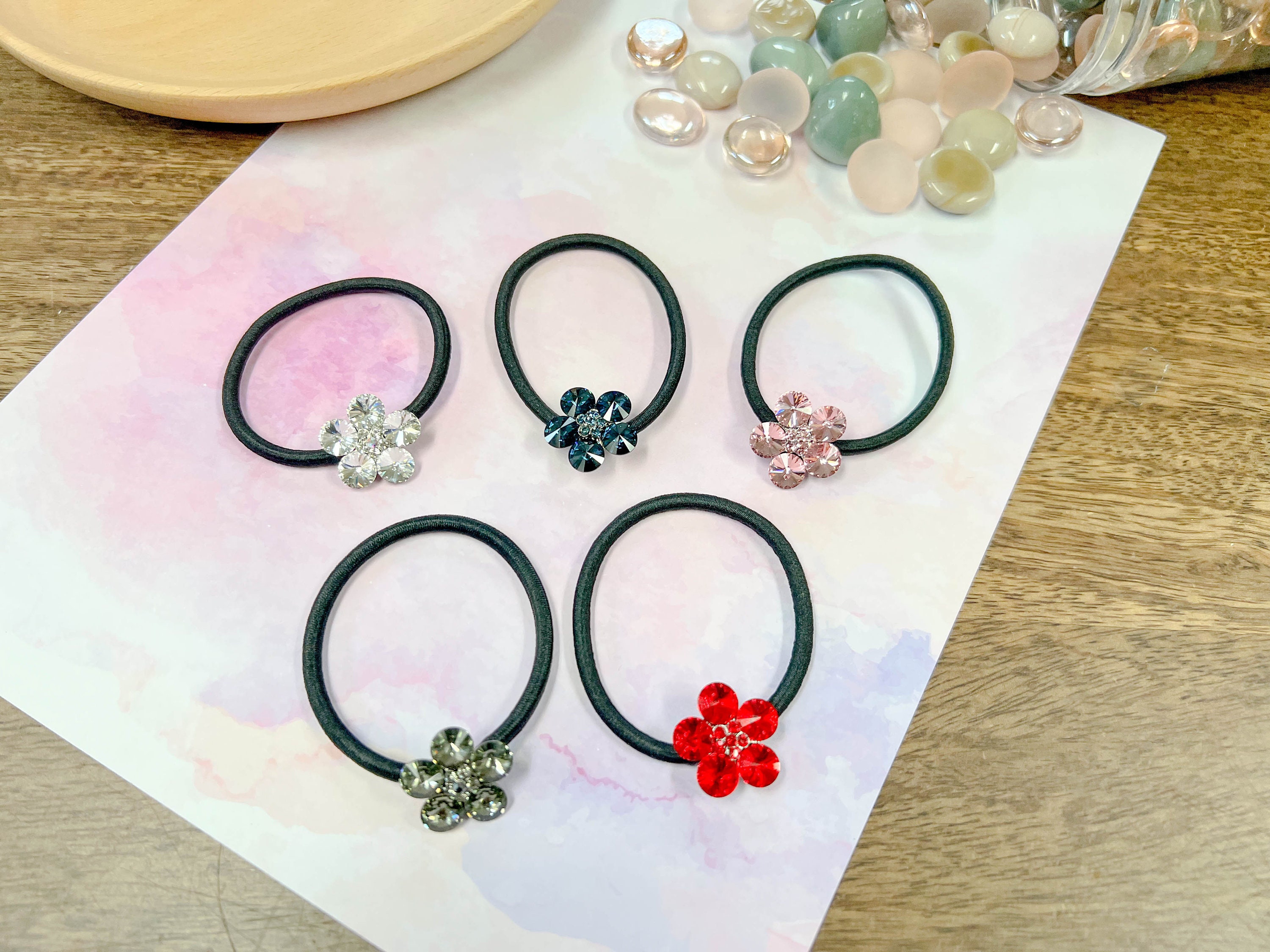 Sparkle Cube Hair Tie 5 Colors 