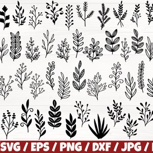 Leaf x50 BUNDLE Svg/Eps/Png/Dxf/Jpg/Pdf, Leaf Cricut, Leaf Drawn Svg, Leaf Commercial, Leaf Digital, Leaf Vector, Leaf Clip, Leaf Craft Svg