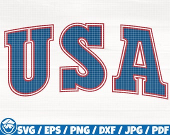 Logotipo de EE. UU. en formato Svg/Eps/Png/Dxf/Jpg/Pdf, camiseta imprimible de EE. UU., Svg de América, Svg de Estados Unidos, Svg del 4 de julio, Cricut patriótico, Dxf de EE. UU.