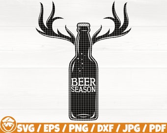 Temporada de cerveza Svg/Eps/Png/Dxf/Jpg/Pdf, Silueta de cerveza, Ciervo cervecero Svg, Botella de cerveza Png, Bar de cerveza Svg, Temporada de alcohol Svg, Cita de cerveza Vector