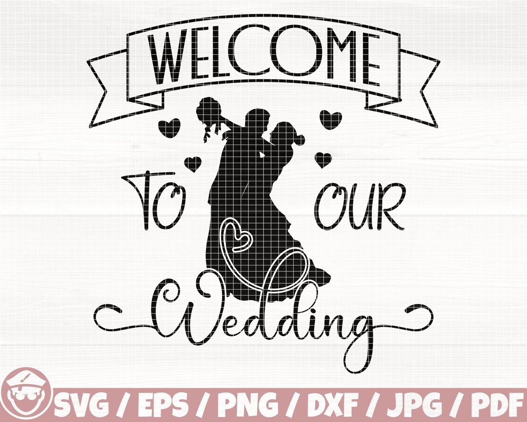 Bienvenido a nuestra boda svg / eps / png / dxf / jpg / pdf Etsy México