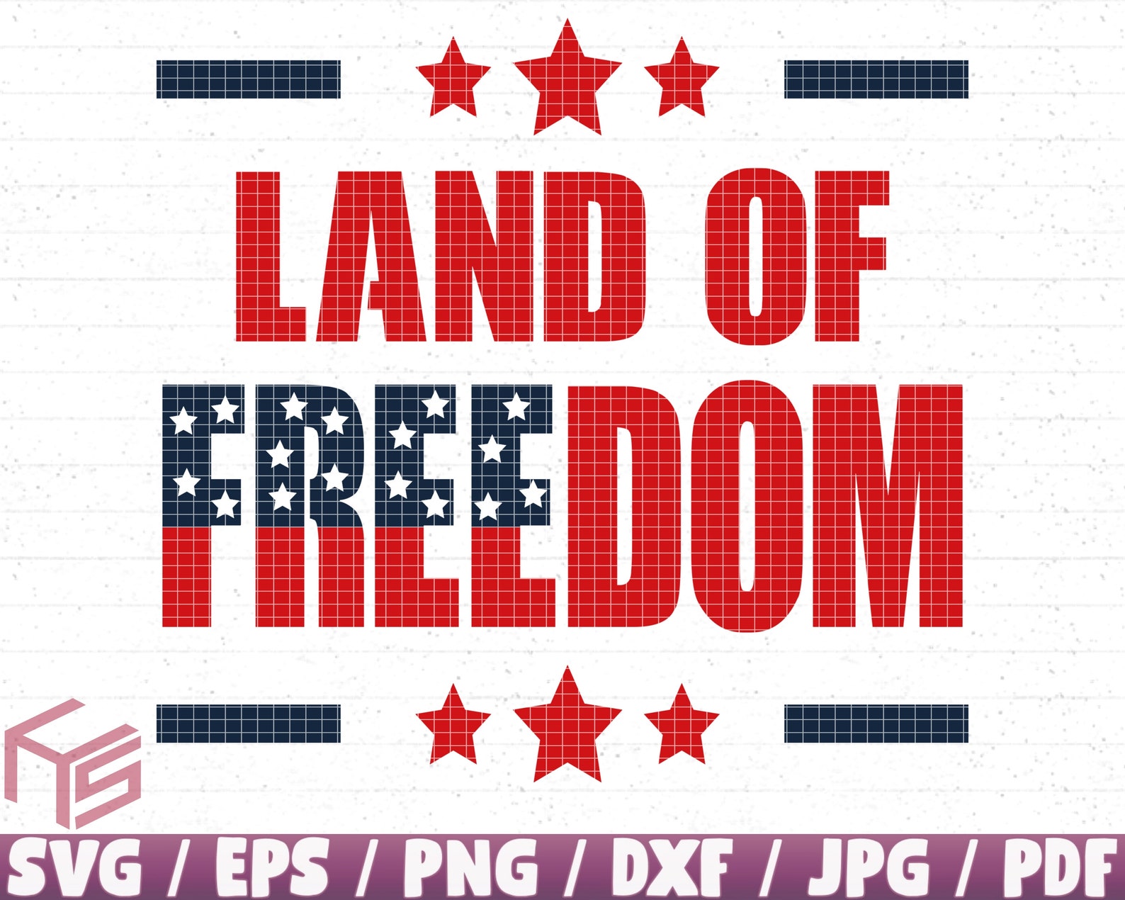 Land Of Freedom Svg/Eps/Png/Dxf/Jpg/Pdf Memorial Day Svg Usa Etsy