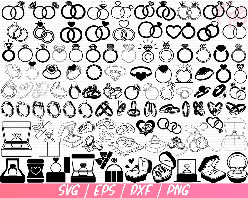 Free Free 327 Silhouette Wedding Ring Svg SVG PNG EPS DXF File