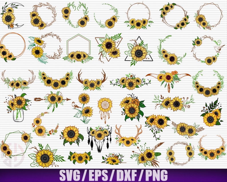 Free Free 212 Realistic Clipart Sunflower Svg SVG PNG EPS DXF File