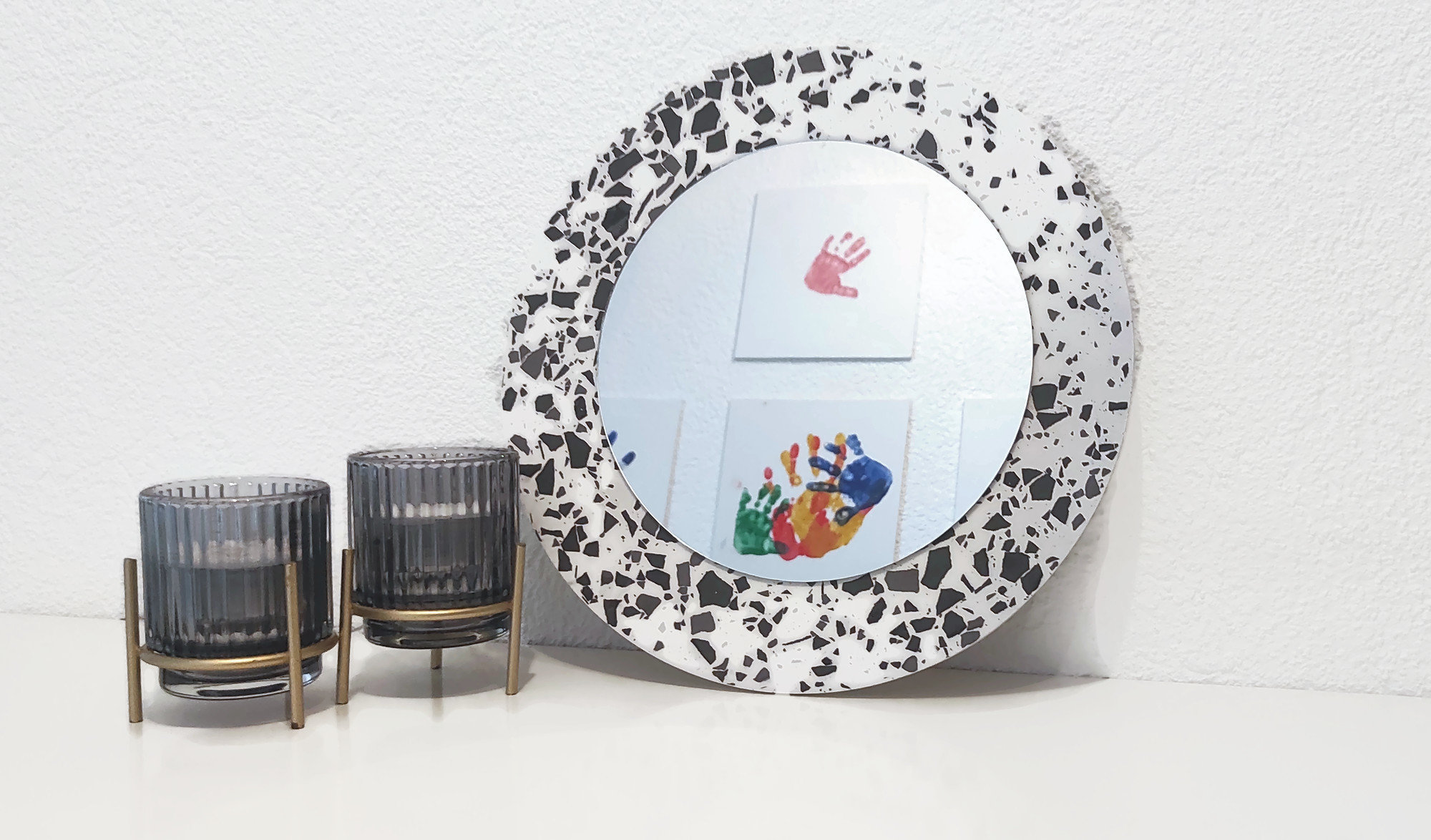 miroir En Terrazzo Jesmonite