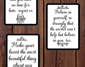 Inspirational quotes - farmhouse printables - bulletin boards - message boards