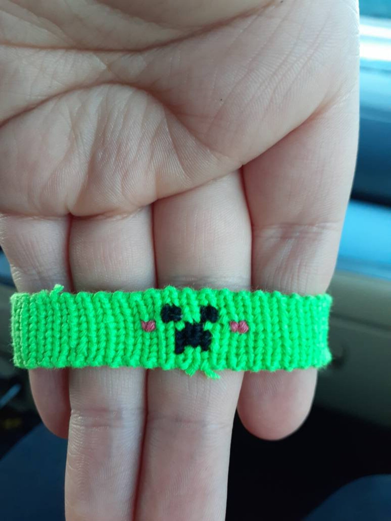 Minecraft creeper alpha friendship bracelet Etsy