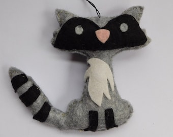 Handmade Soft Felt Raccoon