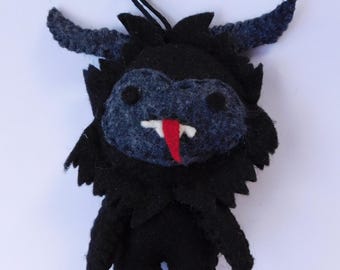 Handmade Felt Krampus Ornament