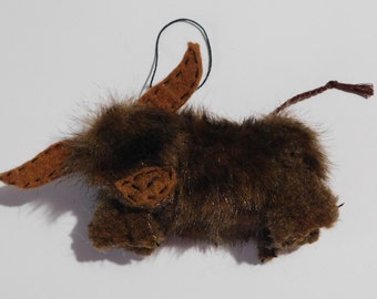 Henley The Highland Cow,  Shaggy Cow Ornament