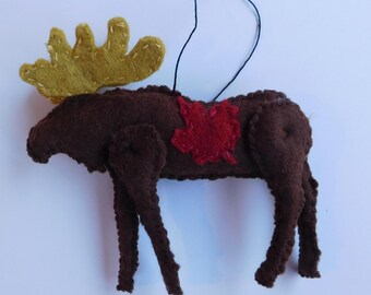 Jedi The Moose- Poseable soft felt ornament