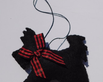 Felt Scotty Dog Ornament