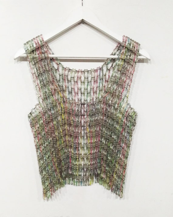 70's Handmade Bead Vest