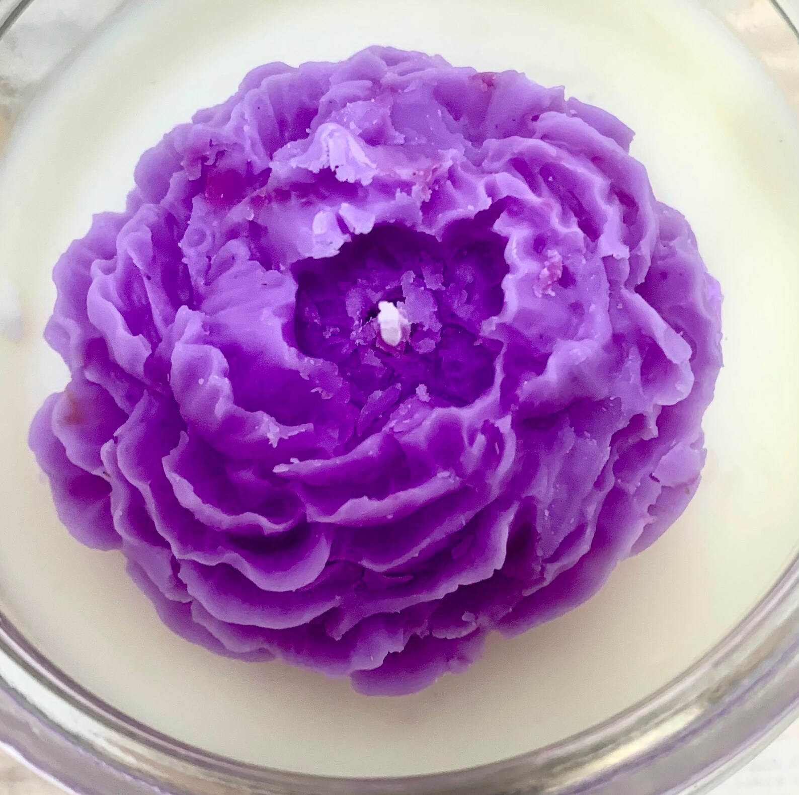 Flower Candle/peony Candle/coconut Wax Candle/two Wick Etsy